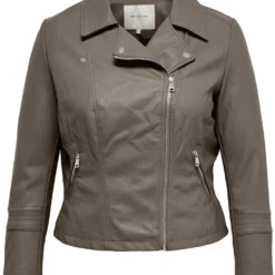ONLY CARMAKOMA CAREMMY FAUX LEATHER BIKER ESS Dames Jas - Maat 50