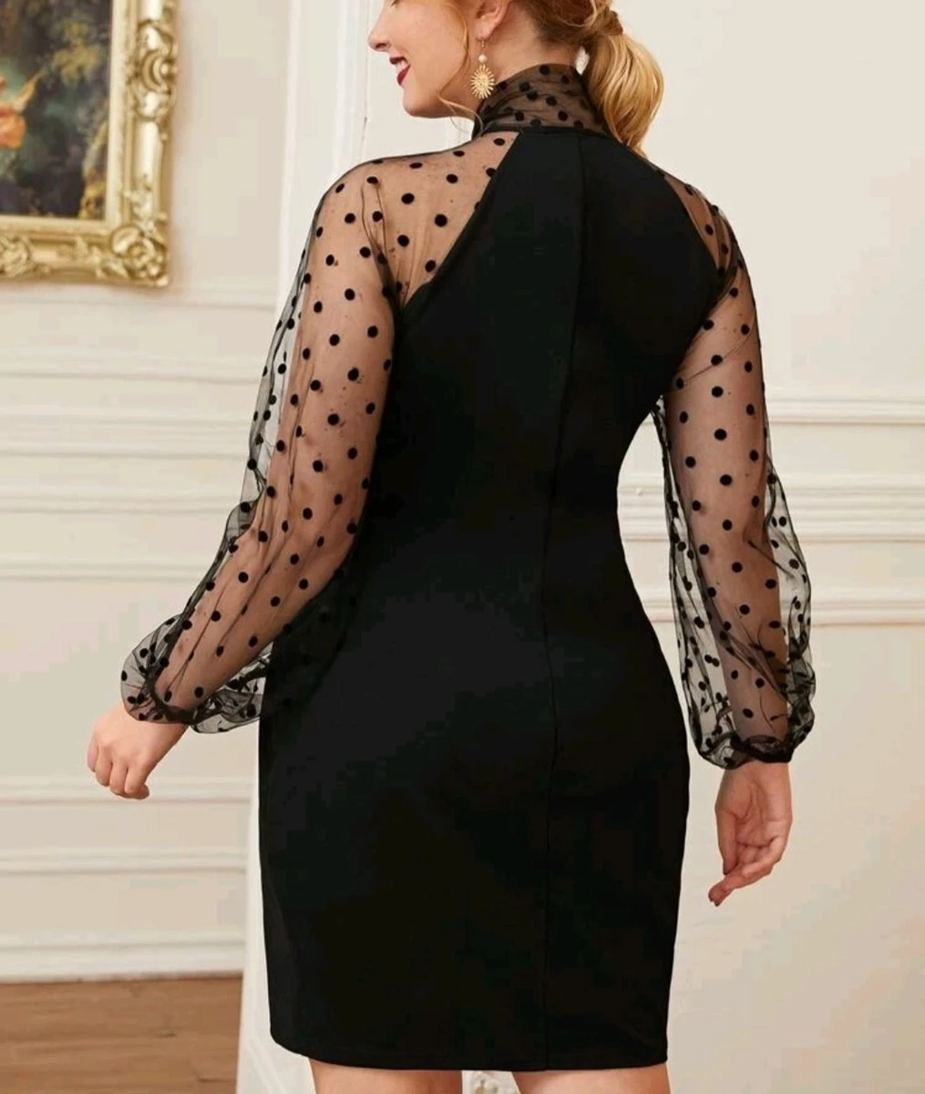 Merkloos Mooie Elegante Sexy Zwarte Jurk Feestjurk Kerst Bruiloft Speciale Gelegenheidsjurk Maat 5XL XXXXXL Eu 50 6 Merkloos Mooie Elegante Sexy Zwarte Jurk Feestjurk Kerst Bruiloft Speciale Gelegenheidsjurk Maat 5XL XXXXXL Eu 50 - Afbeelding 4