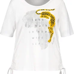 SAMOON Dames T-shirt White Gemustert.-56 -Pantalonix Verkoopwinkel 1024x1200 2