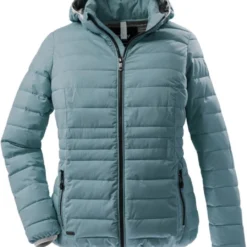 Killtec STOY Zomerjas Dames - Padded Jas Dames Buikmaat - Aqua - 38228 - Maat 46