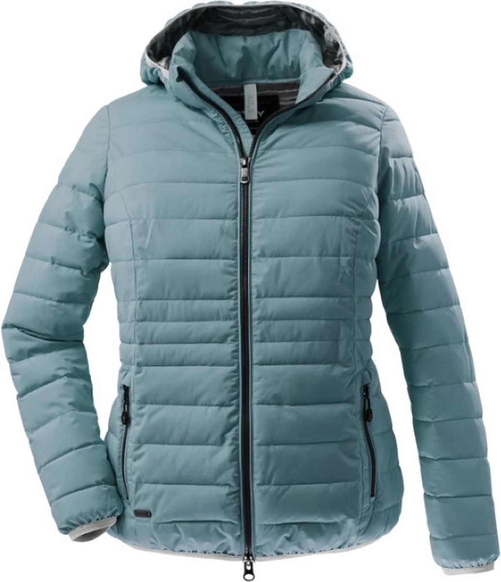Killtec STOY Zomerjas Dames - Padded Jas Dames Buikmaat - Aqua - 38228 - Maat 46 3 Killtec STOY Zomerjas Dames - Padded Jas Dames Buikmaat - Aqua - 38228 - Maat 46