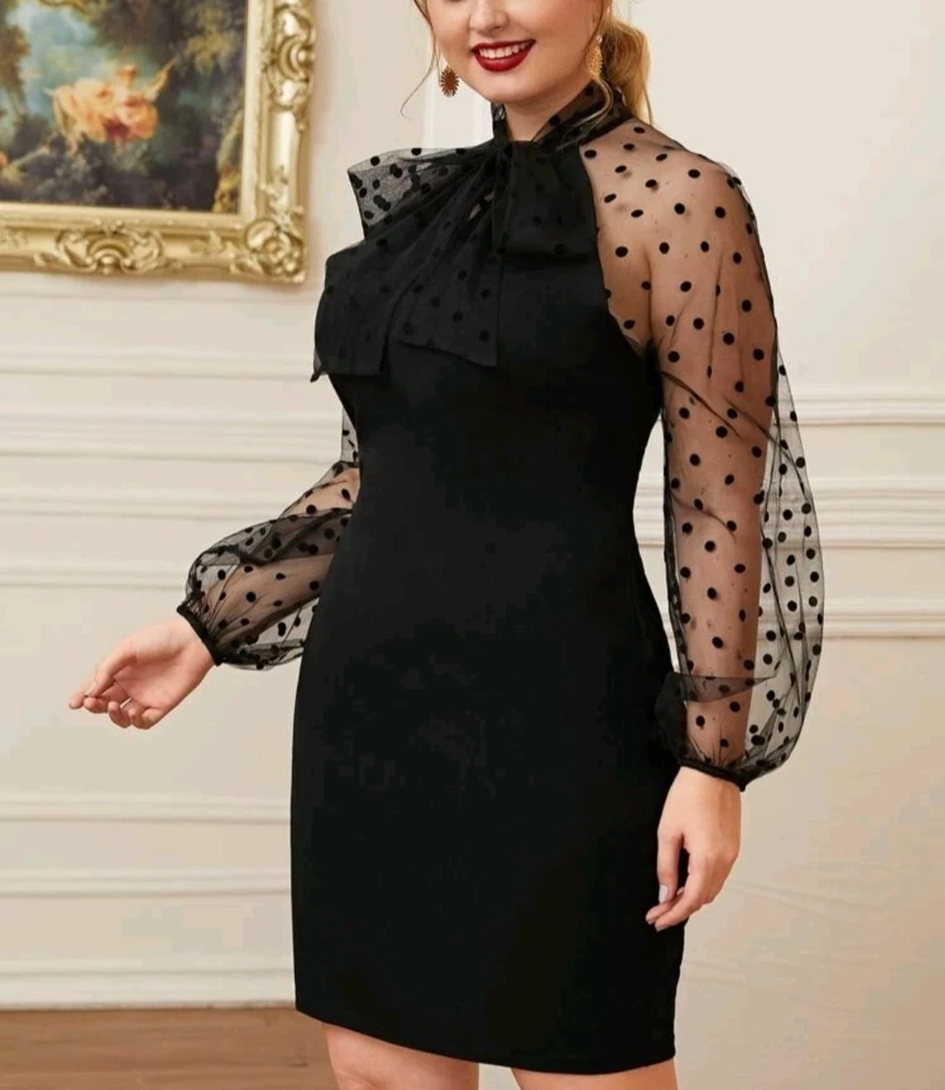 Merkloos Mooie Elegante Sexy Zwarte Jurk Feestjurk Kerst Bruiloft Speciale Gelegenheidsjurk Maat 5XL XXXXXL Eu 50 5 Merkloos Mooie Elegante Sexy Zwarte Jurk Feestjurk Kerst Bruiloft Speciale Gelegenheidsjurk Maat 5XL XXXXXL Eu 50 - Afbeelding 3