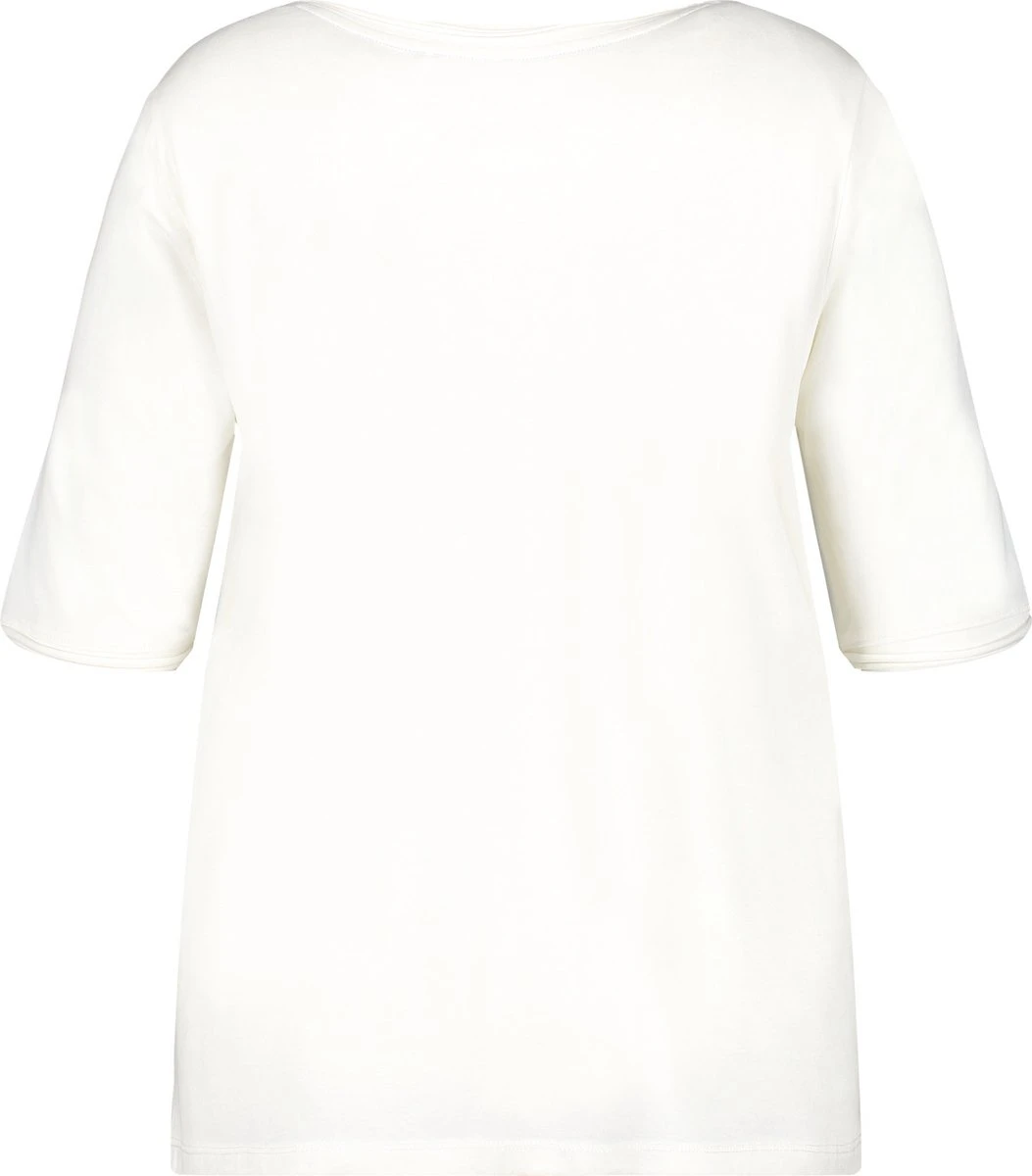 SAMOON Dames T-shirt Offwhite Gemustert-42 4 SAMOON Dames T-shirt Offwhite Gemustert-42 - Afbeelding 2