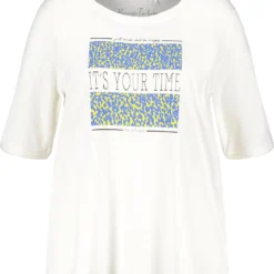 SAMOON Dames T-shirt Offwhite Gemustert-52 12 SAMOON Dames T-shirt Offwhite Gemustert-52 -Pantalonix Verkoopwinkel 1054x1200