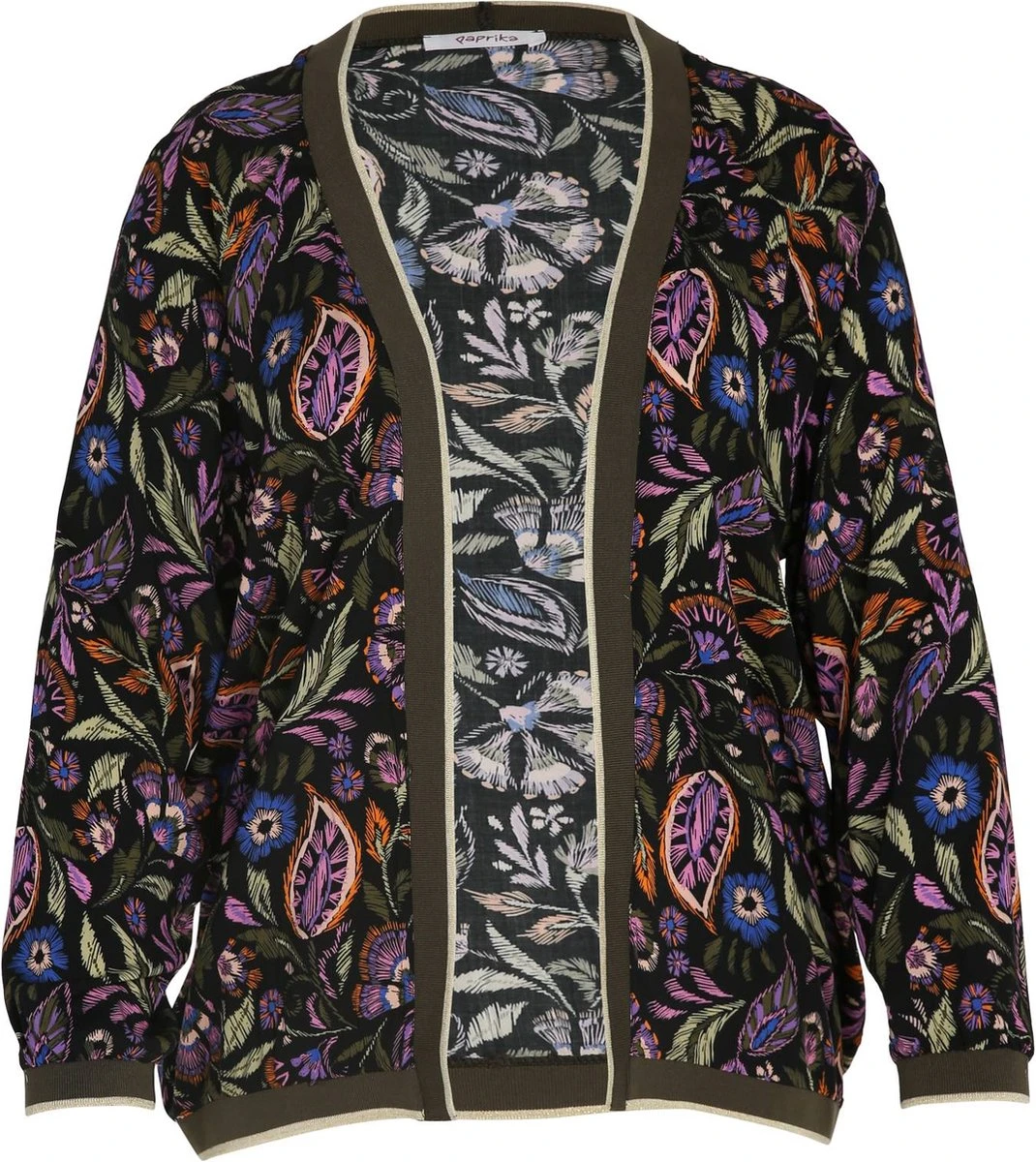 Paprika Korte, Gebloemde Bomberjack Met Lurex 10 Paprika Korte, Gebloemde Bomberjack Met Lurex - Afbeelding 8