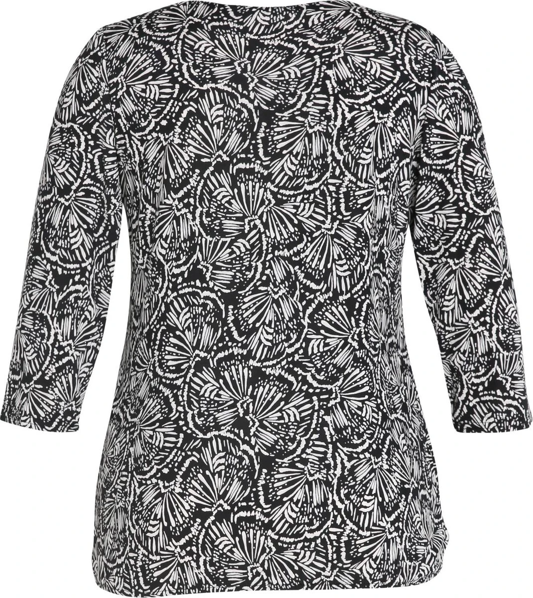 Paprika Bedrukt T-shirt Met Rits En Elastische Onderkant 10 Paprika Bedrukt T-shirt Met Rits En Elastische Onderkant - Afbeelding 8