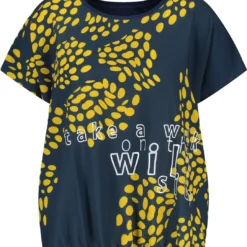 SAMOON Dames Shirt Met Korte Mouwen Mood Blue Gemustert-44 -Pantalonix Verkoopwinkel 1084x1200 1