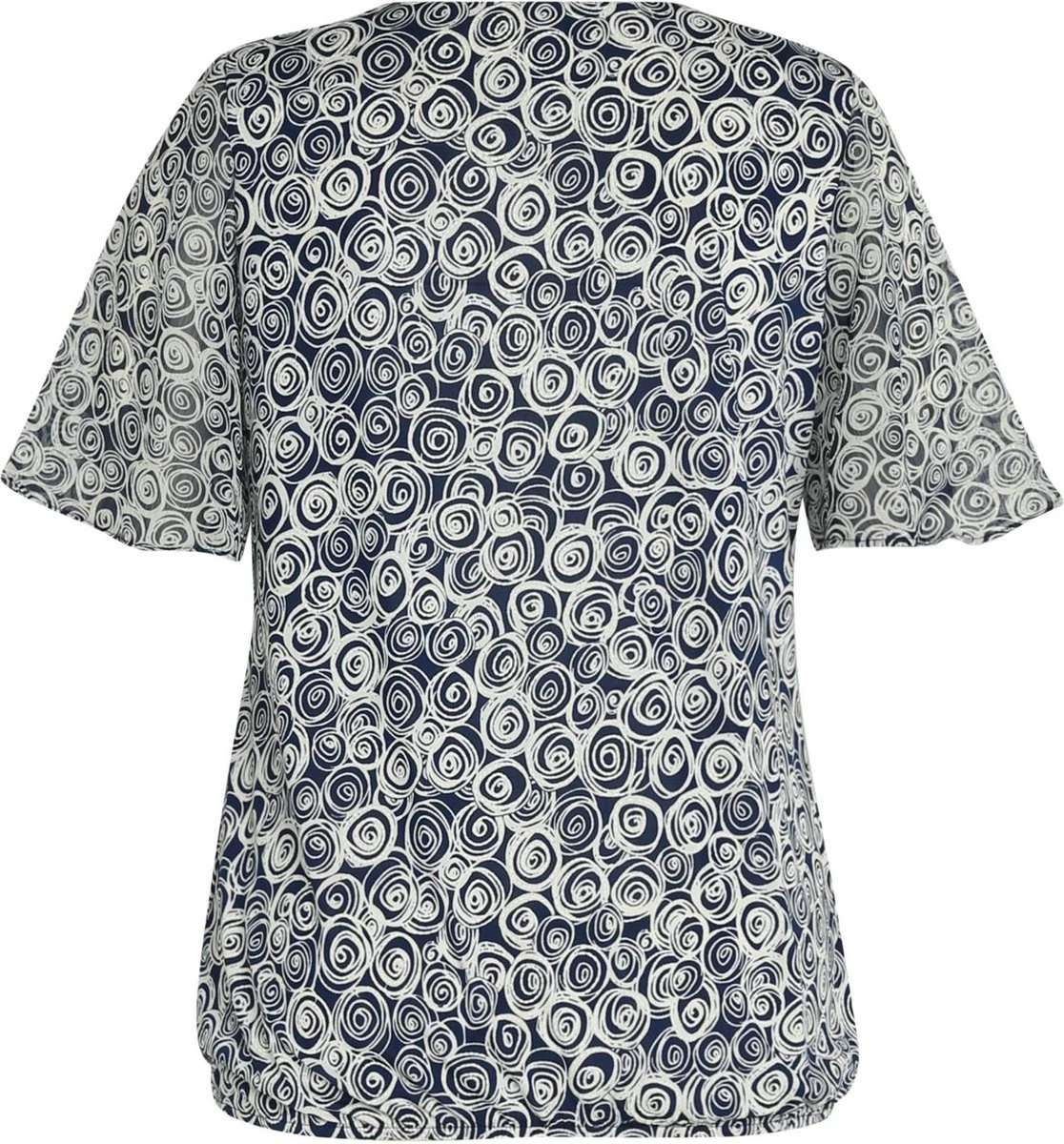 Paprika Bedrukt T-shirt In Voile Met Elleboogmouwen 9 Paprika Bedrukt T-shirt In Voile Met Elleboogmouwen - Afbeelding 7