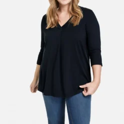 SAMOON Dames Shirt Met 3/4-mouwen Navy-48 11 SAMOON Dames Shirt Met 3/4-mouwen Navy-48 -Pantalonix Verkoopwinkel 1124x1200 3