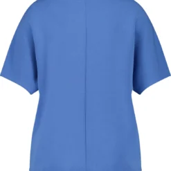 SAMOON Dames Shirt Met Korte Mouwen Blue Bonnet-50