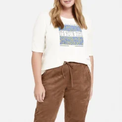 SAMOON Dames T-shirt Offwhite Gemustert-42 13 SAMOON Dames T-shirt Offwhite Gemustert-42 -Pantalonix Verkoopwinkel 1179x1200 2