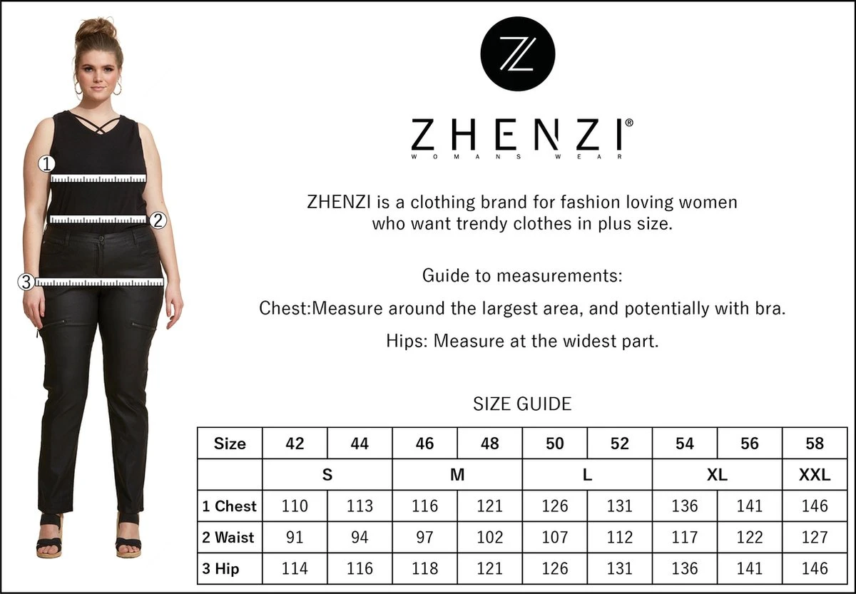 Zhenzi Kyleigh Top Groen XL 54/56 6 Zhenzi Kyleigh Top Groen XL 54/56 - Afbeelding 4