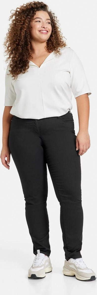 SAMOON Dames Stretchbroek Betty Black-52 9 SAMOON Dames Stretchbroek Betty Black-52 - Afbeelding 7