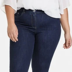 SAMOON Dames 5-pocket-jeans Betty Jeans Raw Blue Denim-50 -Pantalonix Verkoopwinkel 396x1200