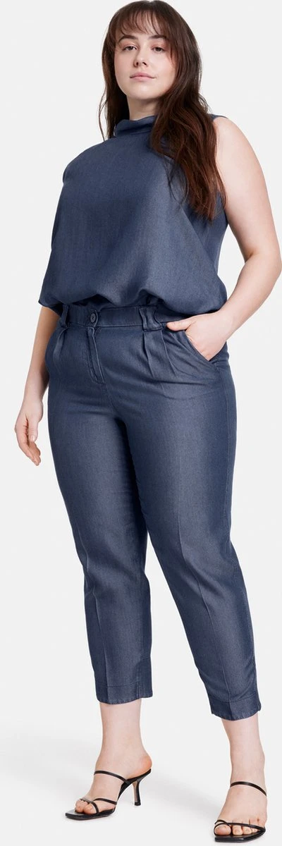 SAMOON Dames 7/8-broek Greta Dark Blue Denim-50 8 SAMOON Dames 7/8-broek Greta Dark Blue Denim-50 - Afbeelding 6