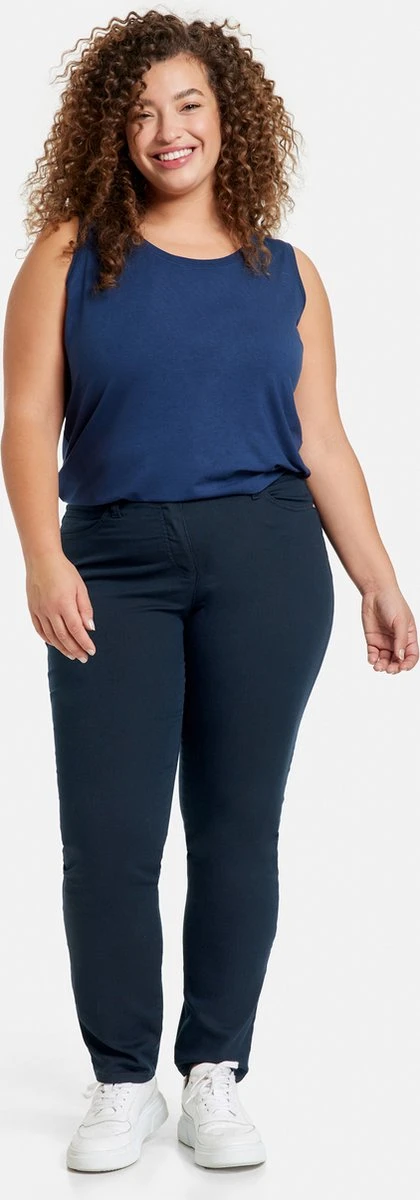 SAMOON Dames Stretchbroek Betty Navy-50 8 SAMOON Dames Stretchbroek Betty Navy-50 - Afbeelding 6