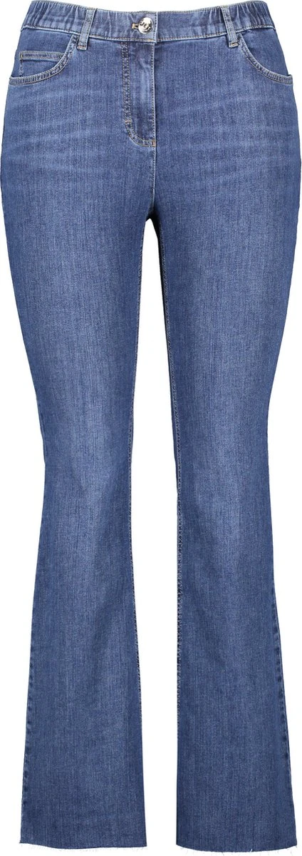 SAMOON Dames 5-pocket-jeans Betty Jeans Dark Blue Denim-46 4 SAMOON Dames 5-pocket-jeans Betty Jeans Dark Blue Denim-46 - Afbeelding 2