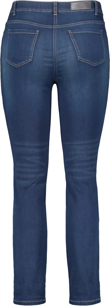 SAMOON Dames 5-pocket Jeans In 7/8 Lengte Betty Jeans Dunkelblau Denim-48 6 SAMOON Dames 5-pocket Jeans In 7/8 Lengte Betty Jeans Dunkelblau Denim-48 - Afbeelding 4