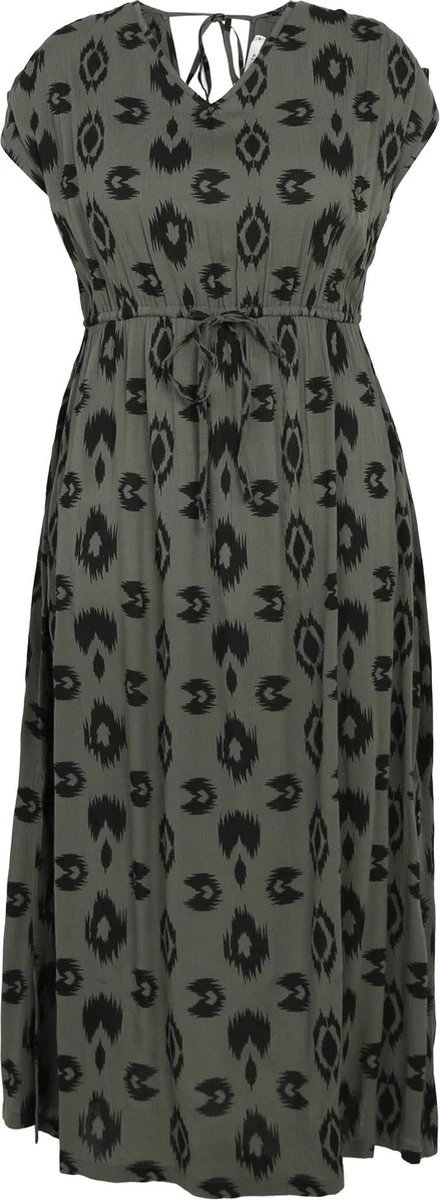 Paprika Lange Jurk In Viscose Met Etnische Print 3 Paprika Lange Jurk In Viscose Met Etnische Print