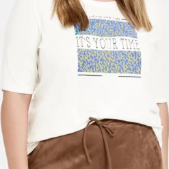 SAMOON Dames T-shirt Offwhite Gemustert-52 10 SAMOON Dames T-shirt Offwhite Gemustert-52 -Pantalonix Verkoopwinkel 506x1200