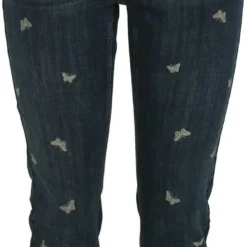 Paprika Slim 7/8-jeans 'Louise' Met Donkere, Geborduurde Vlinders Louise -Pantalonix Verkoopwinkel 516x1200 1