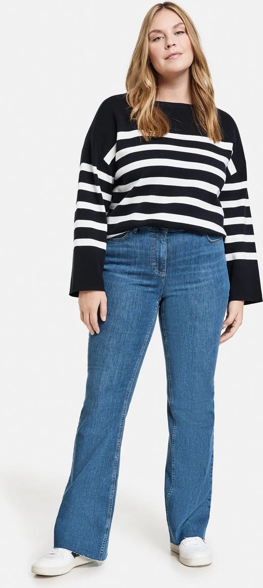 SAMOON Dames 5-pocket-jeans Betty Jeans Dark Blue Denim-46 6 SAMOON Dames 5-pocket-jeans Betty Jeans Dark Blue Denim-46 - Afbeelding 4