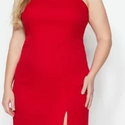 Trendyol Vrouwen Standaard Mouw Vierkante Kraag Bodycon Plus Size Jurk 14 Trendyol Vrouwen Standaard Mouw Vierkante Kraag Bodycon Plus Size Jurk -Pantalonix Verkoopwinkel 556x1200