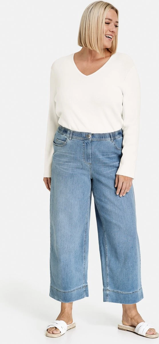 SAMOON Dames Jeans Lotta Blue Denim-50 5 SAMOON Dames Jeans Lotta Blue Denim-50 - Afbeelding 3