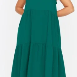 Trendyol Vrouwen Standaard Mouw Ronde Hals Basis Grote Maten Jurk -Pantalonix Verkoopwinkel 569x1200