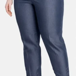 SAMOON Dames 7/8-broek Greta Dark Blue Denim-50