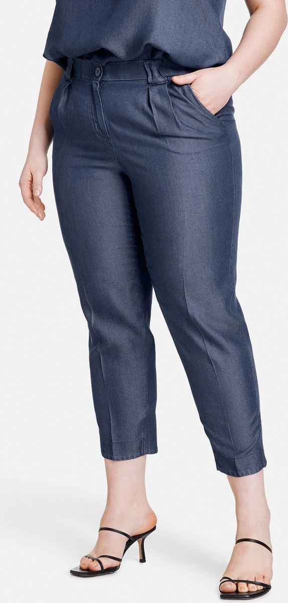 SAMOON Dames 7/8-broek Greta Dark Blue Denim-50 3 SAMOON Dames 7/8-broek Greta Dark Blue Denim-50