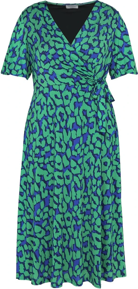 Promiss Halflange Wikkeljurk Met Dierenhuidmotief 3 Promiss Halflange Wikkeljurk Met Dierenhuidmotief