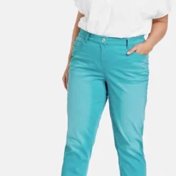 SAMOON Dames 7/8-jeans Betty Jeans Cyan-46 -Pantalonix Verkoopwinkel 575x1200 2