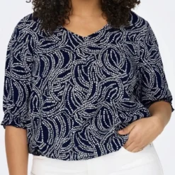 Only Carmakoma Carnova Lolli Top Blauw Maat 48 -Pantalonix Verkoopwinkel 580x1200 2