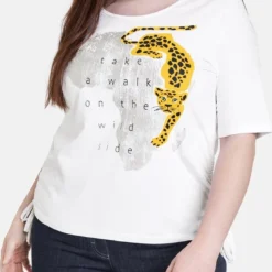 SAMOON Dames T-shirt White Gemustert.-52 8 SAMOON Dames T-shirt White Gemustert.-52 -Pantalonix Verkoopwinkel 589x1200