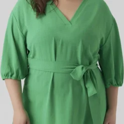 VERO MODA VMPYE 3/4 ABK DRESS WVN BTQ GA CUR Dames Jurk - Maat 52 -Pantalonix Verkoopwinkel 593x1200 3