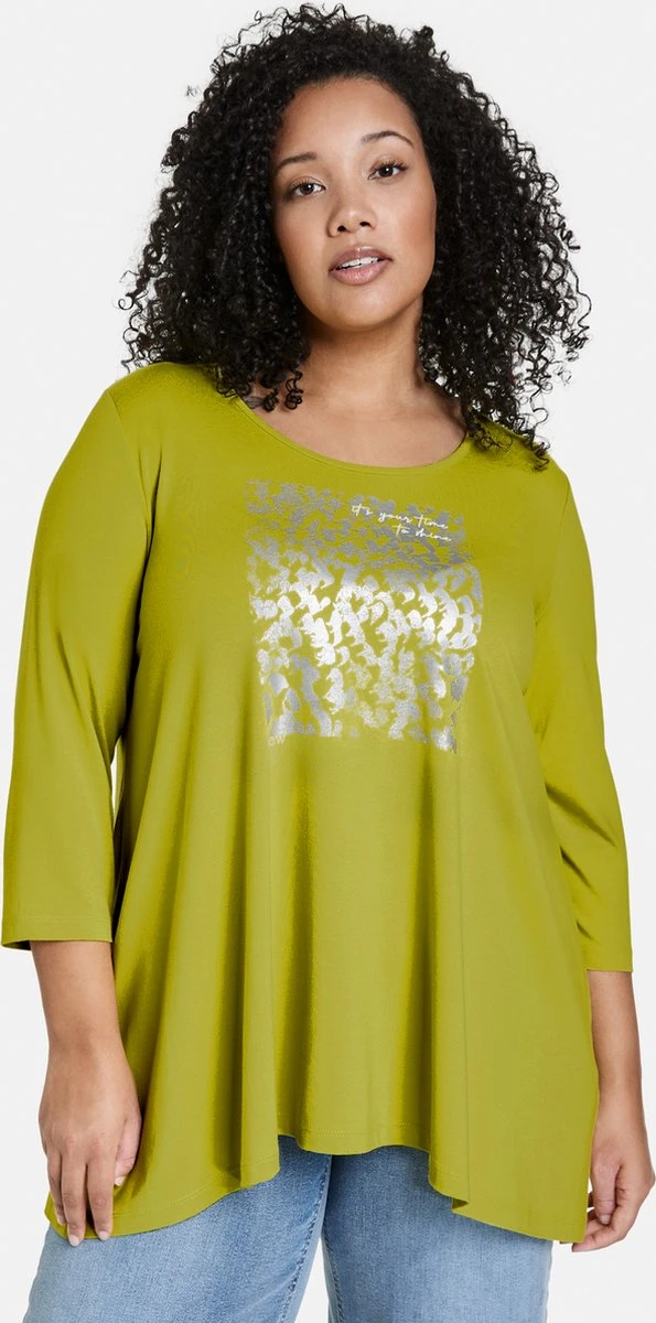 SAMOON Dames Shirt Met 3/4-mouwen Citronella Gemustert-46 4 SAMOON Dames Shirt Met 3/4-mouwen Citronella Gemustert-46 - Afbeelding 2