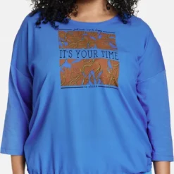 SAMOON Dames Shirt Met 3/4-mouwen Blue Bonnet Gemustert-54 11 SAMOON Dames Shirt Met 3/4-mouwen Blue Bonnet Gemustert-54 -Pantalonix Verkoopwinkel 597x1200