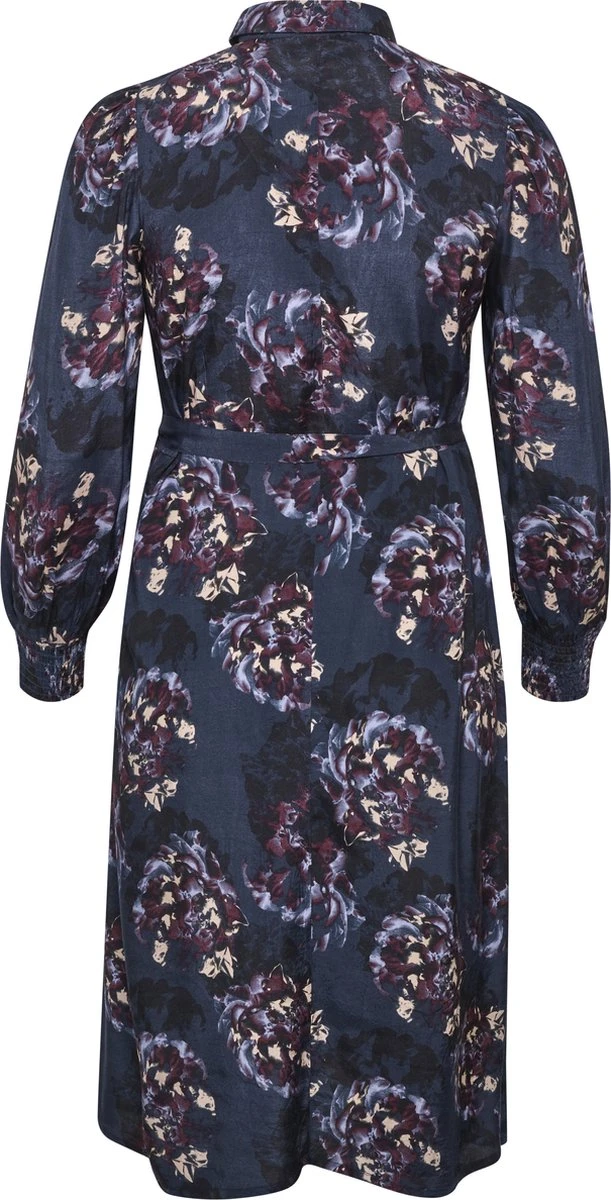 Kaffe Curve KCnanni Shirt Dress Dames Jurk - Maat 50 4 Kaffe Curve KCnanni Shirt Dress Dames Jurk - Maat 50 - Afbeelding 2