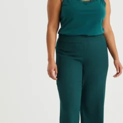 WE Fashion Dames Wide Leg Broek Met Structuur -Pantalonix Verkoopwinkel 624x1200 10