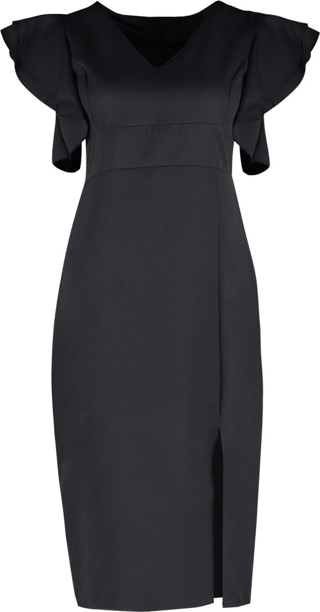 Trendyol Vrouwen Gepofte/ruche Mouw V-hals Bodycon Plus Size Jurk 13 Trendyol Vrouwen Gepofte/ruche Mouw V-hals Bodycon Plus Size Jurk - Afbeelding 11