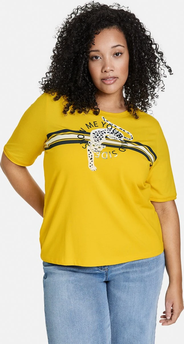 SAMOON Dames T-shirt Light Sun Gemustert-56 3 SAMOON Dames T-shirt Light Sun Gemustert-56