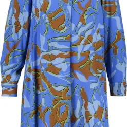 SAMOON Dames Blousejurk Blue Bonnet Gemustert-46 11 SAMOON Dames Blousejurk Blue Bonnet Gemustert-46 -Pantalonix Verkoopwinkel 664x1200 2