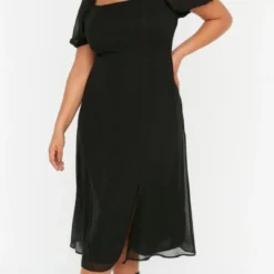 Trendyol Vrouwen Ballon Mouw Vierkante Kraag A-lijn Plus Size Jurk 17 Trendyol Vrouwen Ballon Mouw Vierkante Kraag A-lijn Plus Size Jurk -Pantalonix Verkoopwinkel 664x1200