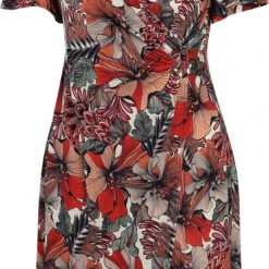 Paprika Korte, Koud Gebreide Wikkeljurk Met Bloemenmotief En Vlindermouwen 19 Paprika Korte, Koud Gebreide Wikkeljurk Met Bloemenmotief En Vlindermouwen -Pantalonix Verkoopwinkel 679x1200