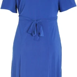 Paprika Korte, Effen Bow Jurk Met Smokwerk Op De Taille -Pantalonix Verkoopwinkel 692x1200 1