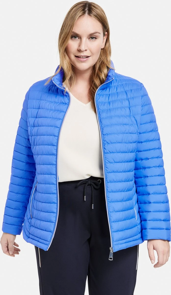 SAMOON Dames Jas Blue Bonnet-56 5 SAMOON Dames Jas Blue Bonnet-56 - Afbeelding 3