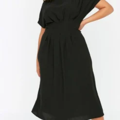 Trendyol Vrouwen Standaard Mouw Ronde Hals Basis Grote Maten Jurk 14 Trendyol Vrouwen Standaard Mouw Ronde Hals Basis Grote Maten Jurk -Pantalonix Verkoopwinkel 705x1200