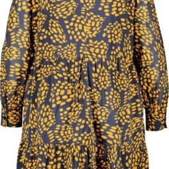 SAMOON Dames Jurk Met A-lijn Mood Blue Gemustert-52 -Pantalonix Verkoopwinkel 706x1200