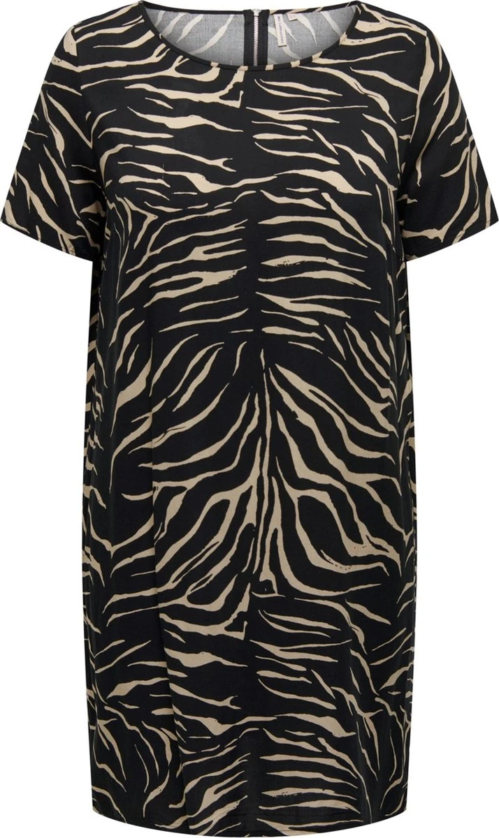 Only Carmakoma Carnova Jurk/tuniek Zwart Zebraprint Maat 52 3 Only Carmakoma Carnova Jurk/tuniek Zwart Zebraprint Maat 52